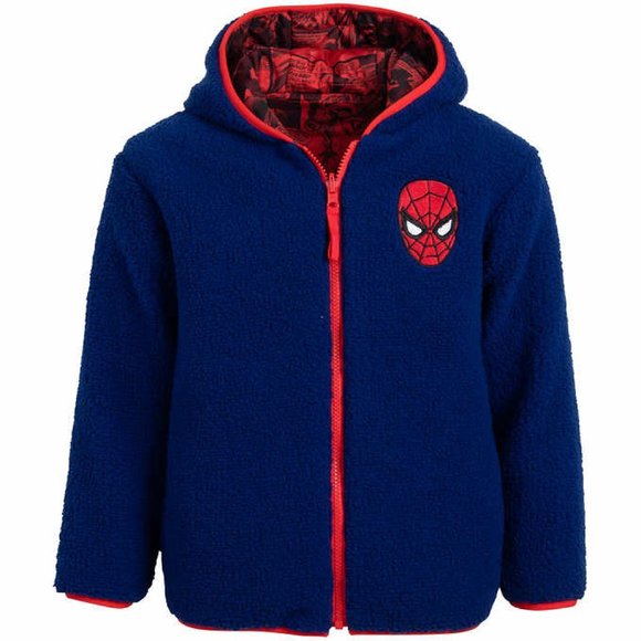 Marvel Spider-Man Kids Reversible Jacket NWT - Picture 7 of 13